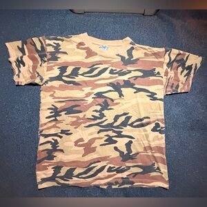 Vintage dessert Camouflage T-Shirt large